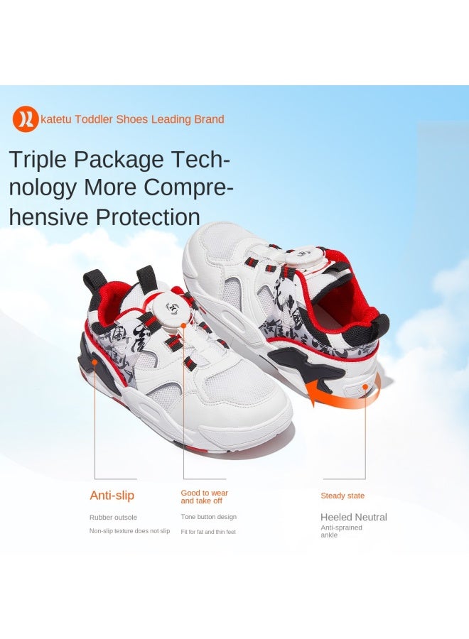 Children's Sports Shoes Breathable Knob Basketball Shoes Student Sneakers Comfortable Casual Shoes Lightweight Running Shoes Infant Shoes - Image 4