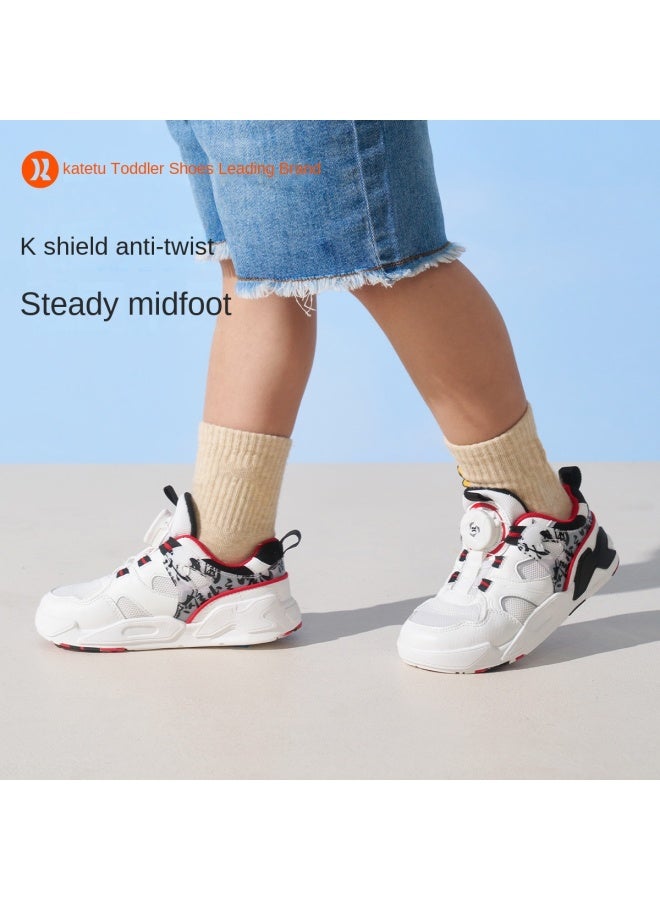 Children's Sports Shoes Breathable Knob Basketball Shoes Student Sneakers Comfortable Casual Shoes Lightweight Running Shoes Infant Shoes - Image 5