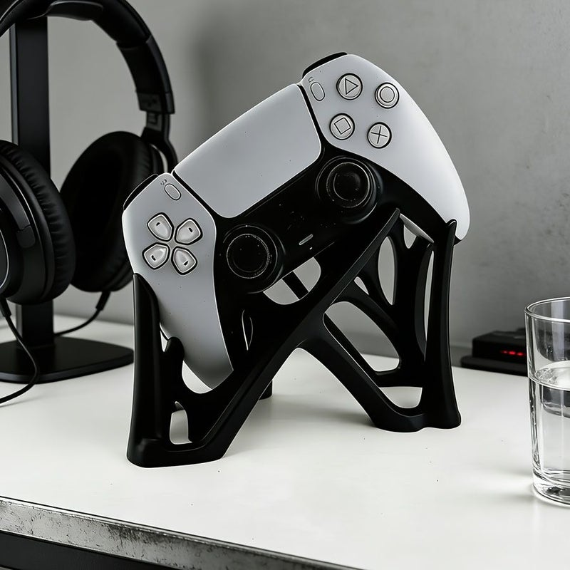 White 3D Printed PS5 Controller Stand Handmade Precision Display Bracket - Image 4