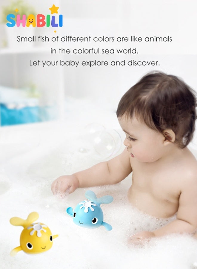 شبيلي مجموعة لعبة صيد بحمام مغناطيسي – قضيب صيد مع حوتين قابلين لللف، لعبة التقاط للرضع والأطفال في حوض الاستحمام أو المسبح، بلاستيك خالٍ من BPA، هدية تنسيق يد‑عين لعمر 18 شهرًا فأكثر - Image 2