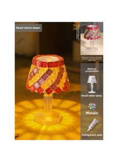 Generic Mosaic Table Lamp Handmade Material Lamp Nightlight Creative Mid-Autumn Festival-Light Color:Pink Unicorn (large Desk Lamp)  - Image 5