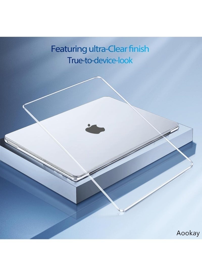 اووكاي متوافق مع غطاء MacBook Neo مقاس 13 بوصة إصدار 2026 طراز A3404، غطاء صلب شفاف مقاوم للخدش (شفاف تمامًا) - Image 2