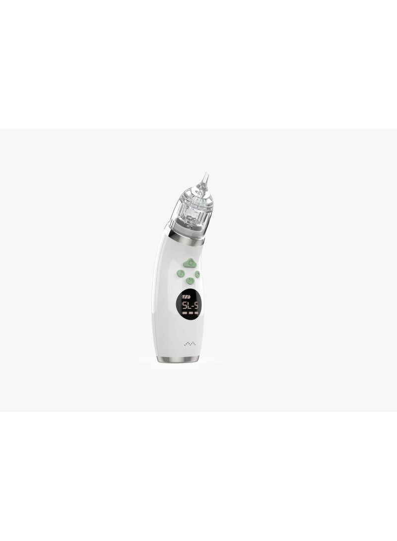 TEKNOWORTH Electric Baby Nasal Aspirator – Rechargeable Infant Nose Cleaner with LCD, 5 Suction Levels, IPX6 Waterproof Mucus Remover, Soothing Lights & Music – Portable Baby & Kids Nasal Aspirator for Home Care - Green - Image 5