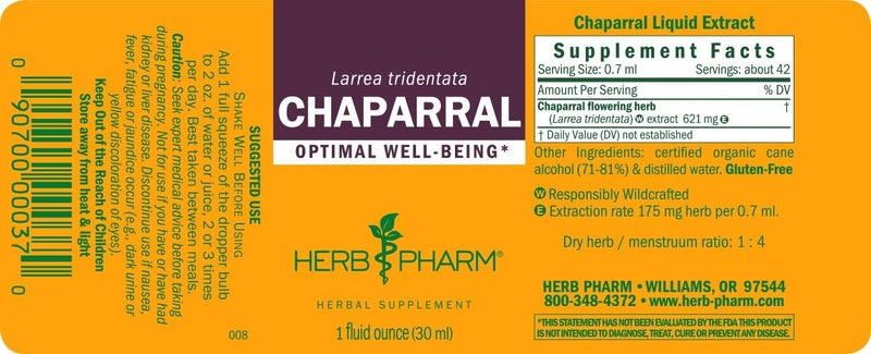 Herb Pharm Chaparral Extract - Liquid Herbal Supplement, 1 Oz - Image 5