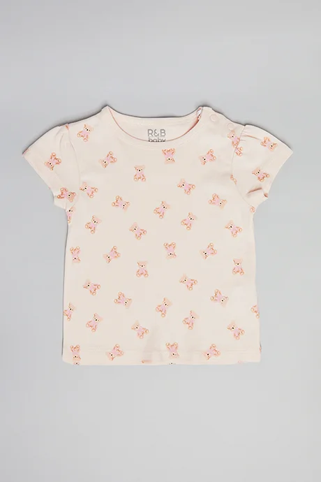R&B Printed Top & Shorts with Headband