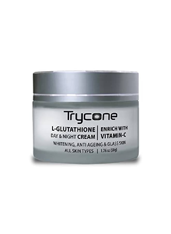 Trycone L Glutathione Cream For Skin Whitening, Anti Ageing And Glass Skin, Enrich With Vitamin C, 50 Gm - Image 2