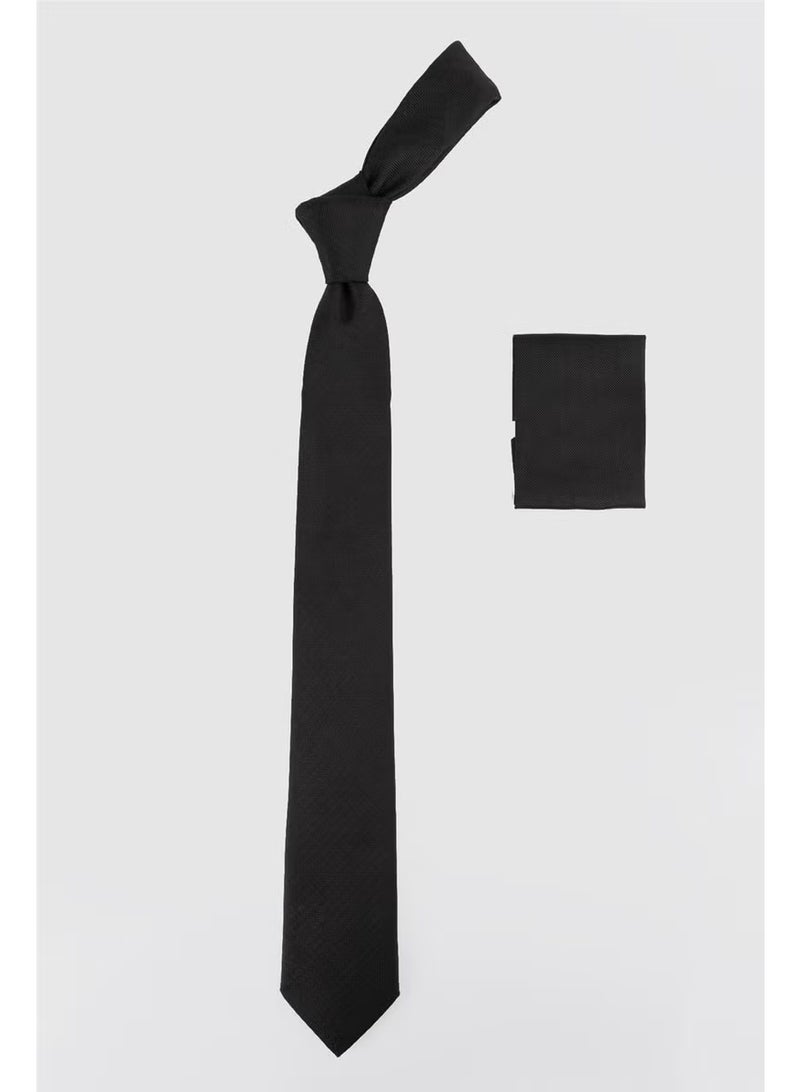 Tudors Plain Men's Tie with Pocket Handkerchief - Image 3