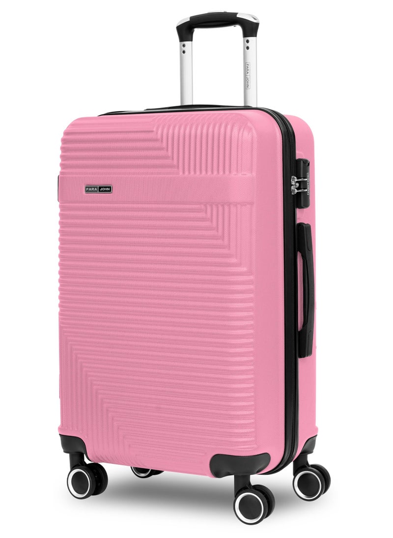 PARAJOHN Cabin Size Lightweight ABS Hardside Spinner Luggage Trolley -20 Inch | Carrying 10KG 4 Wheel Hardshell Suitcase Pink - Image 1