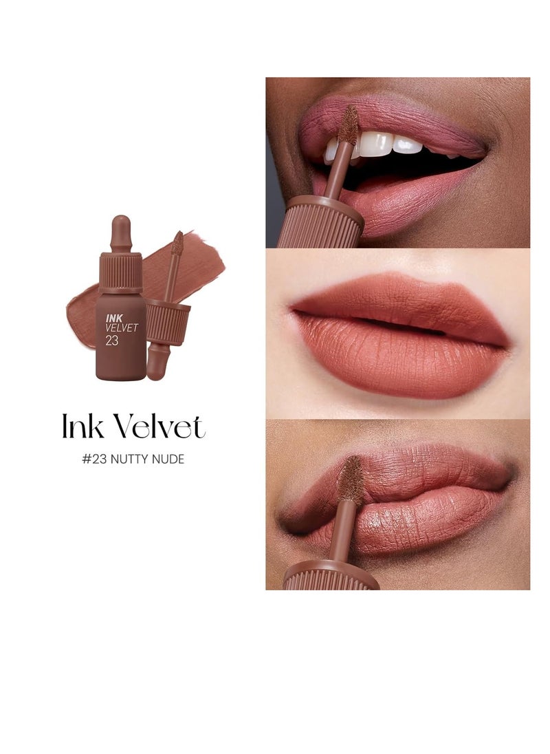 Peripera Peripera Ink the Velvet Lip Tint #023 NUTTY NUDE |4g  - Image 4