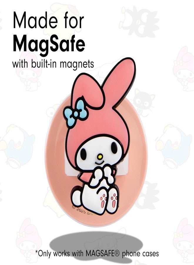 Sonix x Sanrio Magnetic Phone Grip, MagSafe Silicone Ring Loop Grip - Detachable Holder for Hand, Soft MagSafe Grip | Light Pink, Baby Pink| My Melody - Image 4