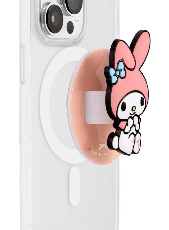 Sonix x Sanrio Magnetic Phone Grip, MagSafe Silicone Ring Loop Grip - Detachable Holder for Hand, Soft MagSafe Grip | Light Pink, Baby Pink| My Melody - Image 1