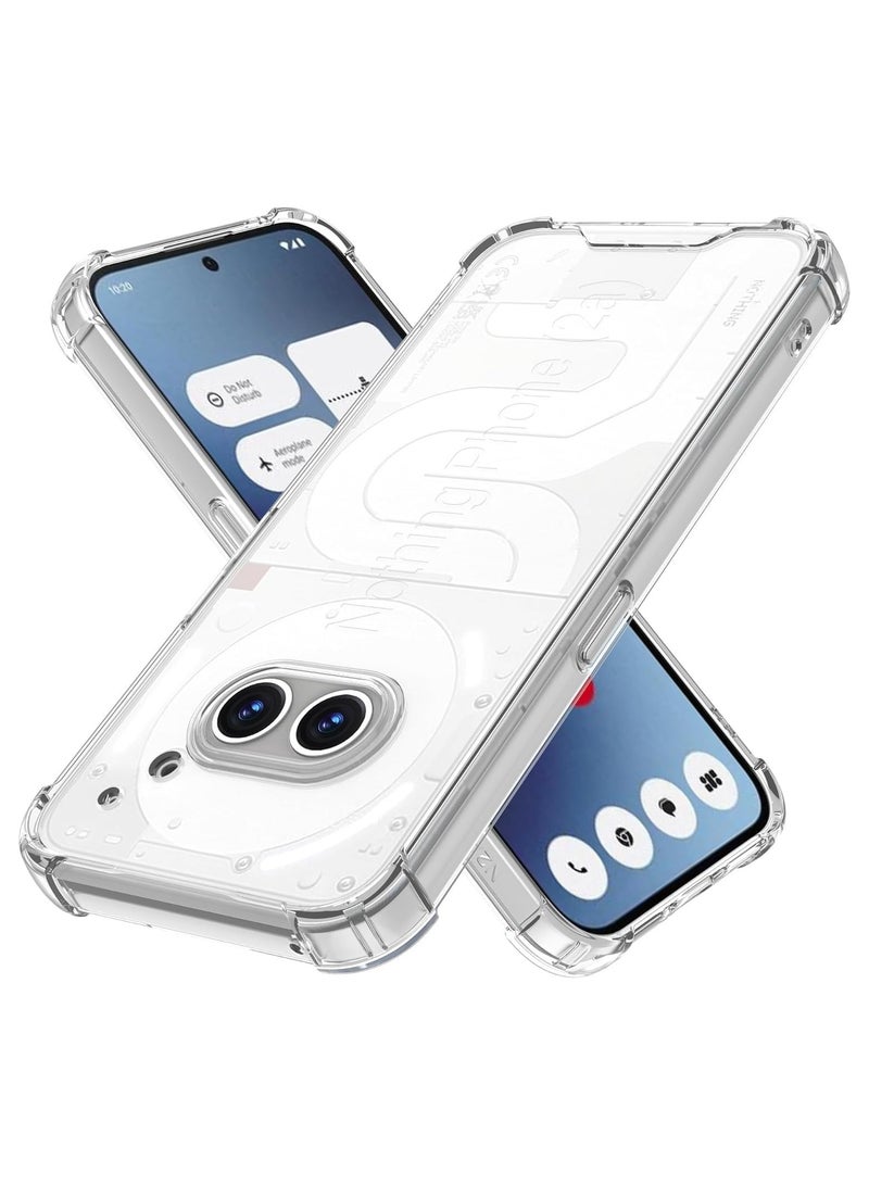 Transparent shockproof case compatible with Nothing Phone 2A 5G