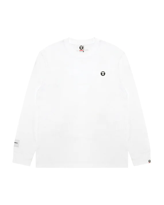 AAPE AAPENOW moonface logo long sleeve tee