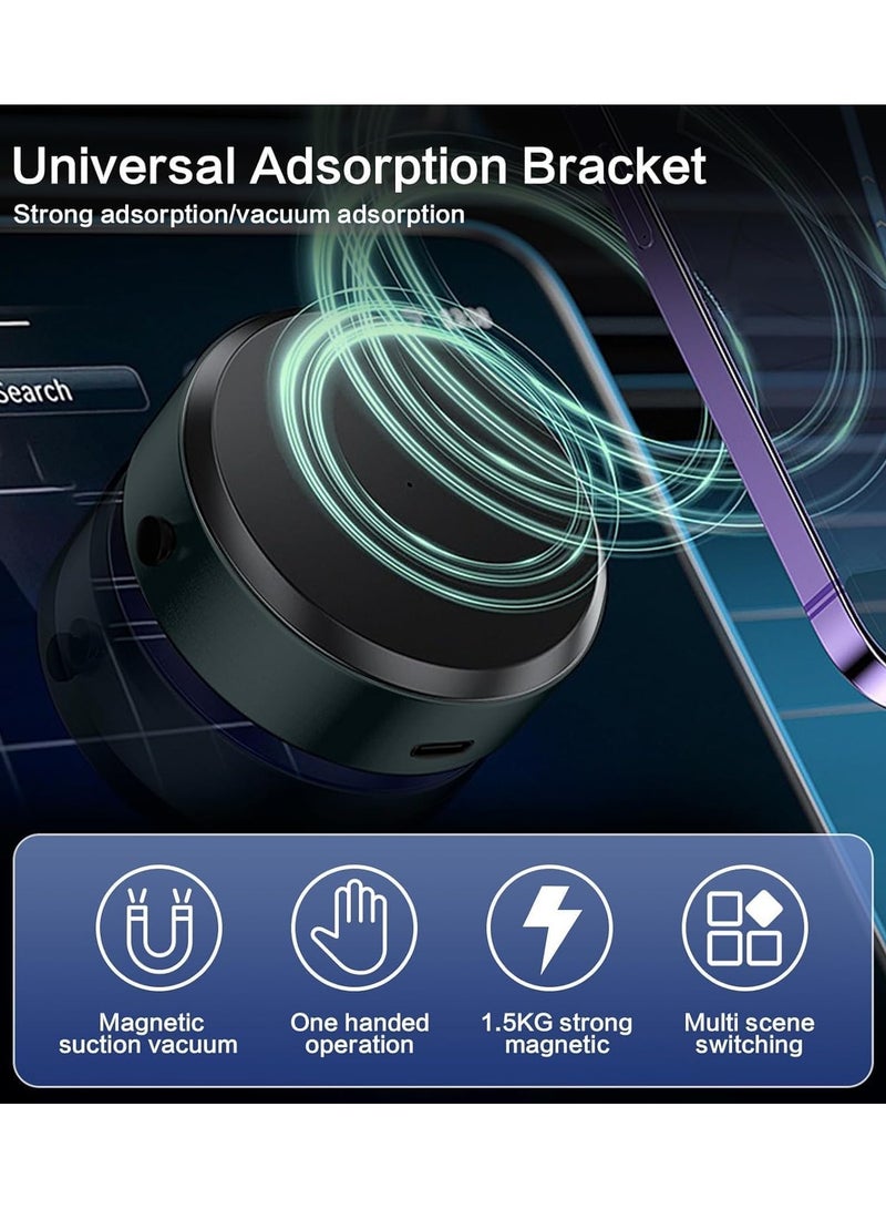 Saska Magnetic Vacuum Suction Phone Holder for Car/Gym/Mirror/Smooth Surface - Suction Phone Mount, Hands-Free Cell Phone Holder - Image 3