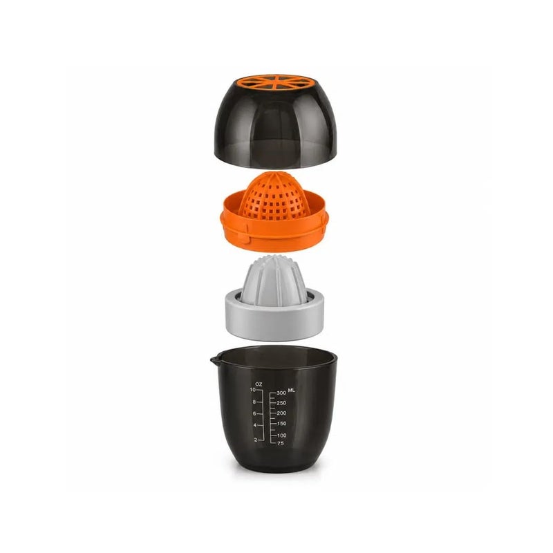 Manual Citrus Juicer, 300ml Graduated Juice Container, Hand Press Lemon & Orange Squeezer, Manual Fruit Juicer with Measuring Cup