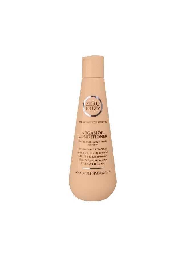 Zero Frizz Argan Oil Conditioner | 355 ML | Deep Moisture, Frizz-Free Finish | Enriched with Argan Oil & Pro-Vitamin B5 | Smooth, Glossy, Tangle-Free Hair | for All Hair Types - Image 1