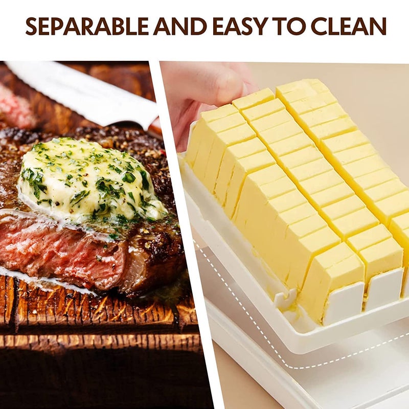 QShare Butter Box for Fridge - Butter Dish with lid Multipurpose Transparent Butter Storage Dish Container with Cover for Kitchen and Refrigerator - Image 4