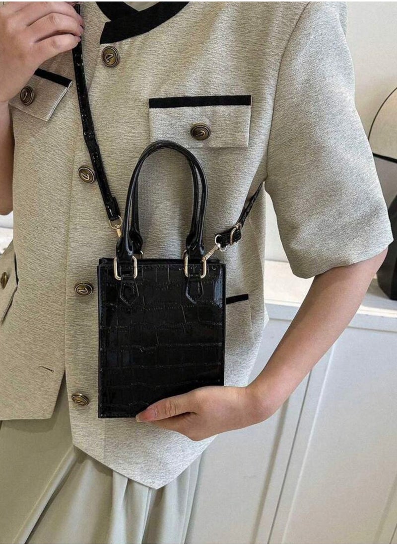Tat 25-DaintyGlam CrossLeather Mini Bag  - Image 2