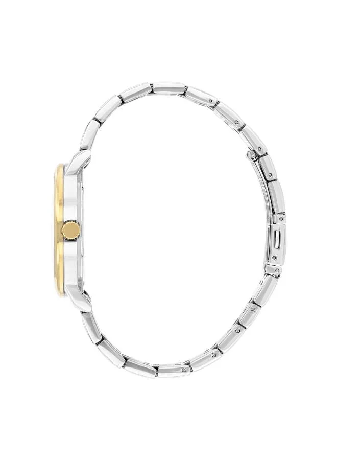 سيتيزن Men's Stainless Steel with Two-Tone Gold plating  Quartz Men Watch BE9176-76L - 39 mm