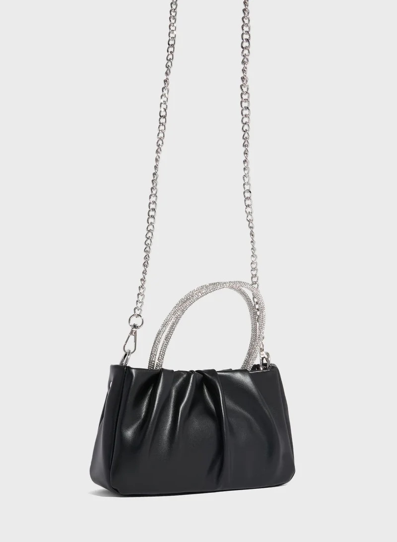 Ella Limited Edition Satin Ruched Evening Bag