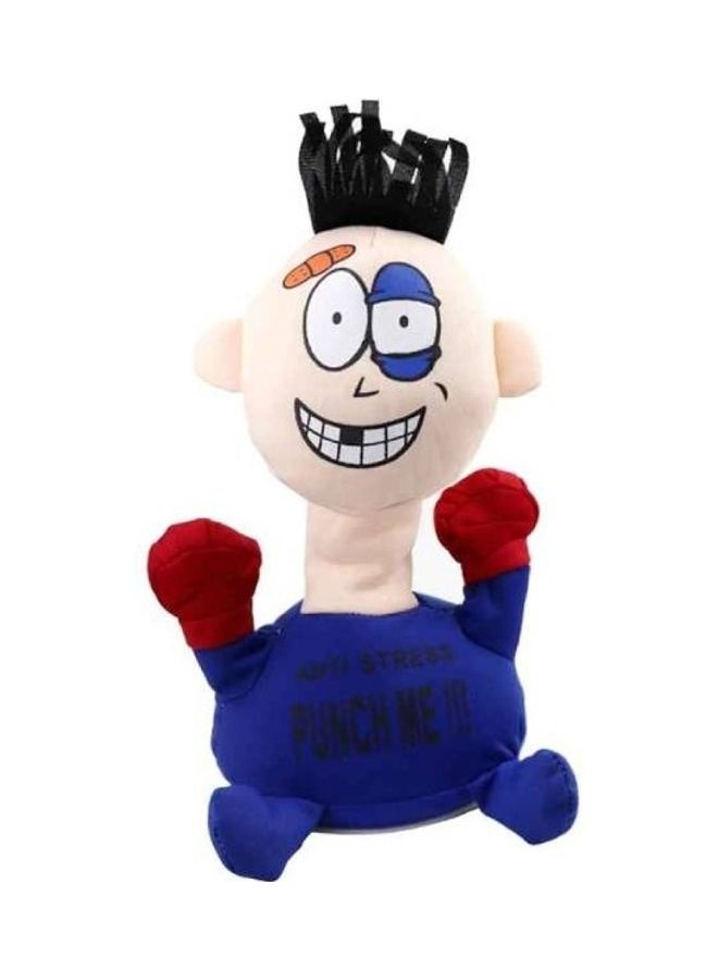 NIBEMINENT Punch Me Electric Funny Plush Figure Children Toy with Simulation Sound 30x25x20cm - Image 1