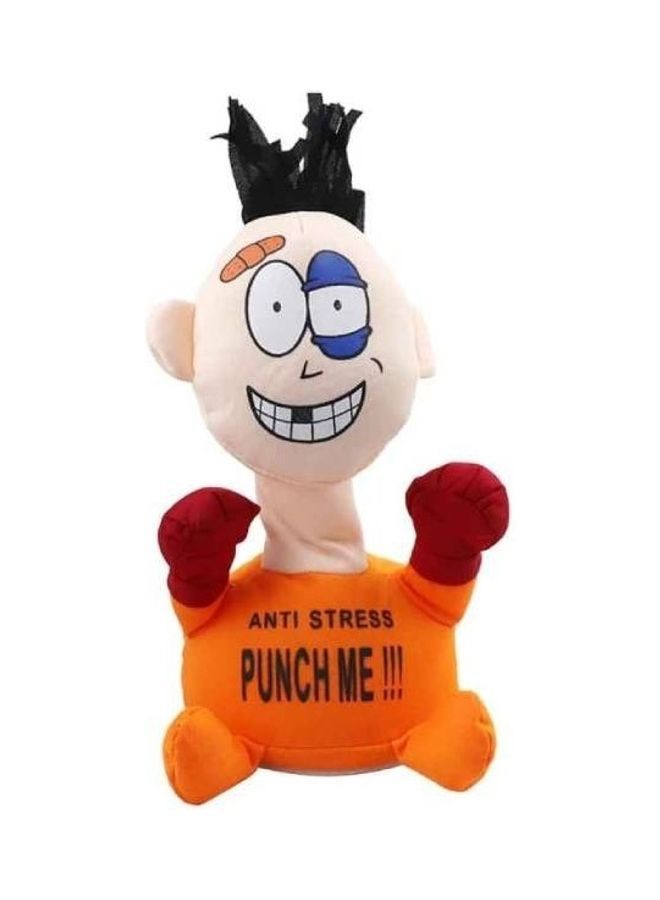 NIBEMINENT Punch Me Electric Funny Plush Figure Children Toy with Simulation Sound 30x25x20cm - Image 3