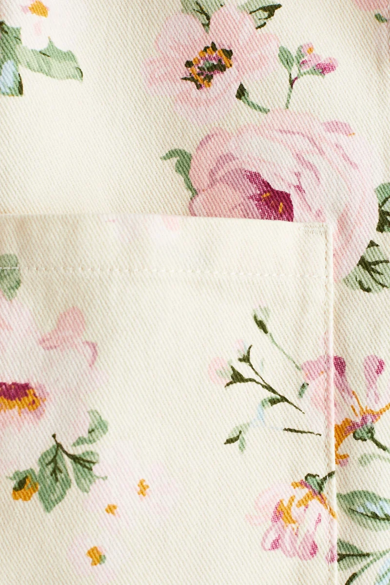 اتش اند ام جاكيت من التويل مزيّن بطبعة