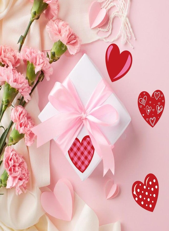 ANWYLL ملصقات قلوب أنويل، ملصقات قلوب لعيد الحب، 480 قطعة، ملصقات ملونة مقاس 1.5 بوصة، هدايا عيد الحب السعيد للكبار والصغار، ملصقات لاصقة ذاتية اللصق على شكل قلب لعيد الحب، ملصقات لإغلاق البطاقات - Image 5