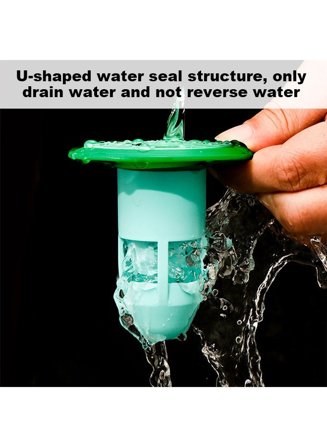 4Pcs Floor Drain Silicone Sleeve, One-Way Drain Valve, Sewer Core, Toilet Hair Filter, Shower Room Floor Drain Stoppers, Sewer Floor Drain Stopper, Sink Strainer, Anti-Odor Plug, Anti-Foreign Body  - Image 4