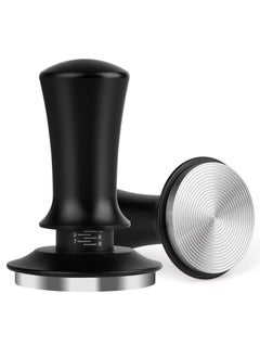 58mm Espresso Tamper Coffee Tamper for Espresso Machine Espresso Tamp with Spring Loaded Tamper Depth adjustable Espresso Hand