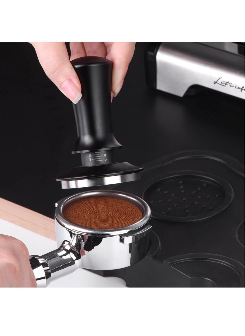 RATSAW - 58mm Espresso Tamper Coffee Tamper for Espresso Machine Espresso Tamp with Spring Loaded Tamper Depth adjustable Espresso Hand - Image 1