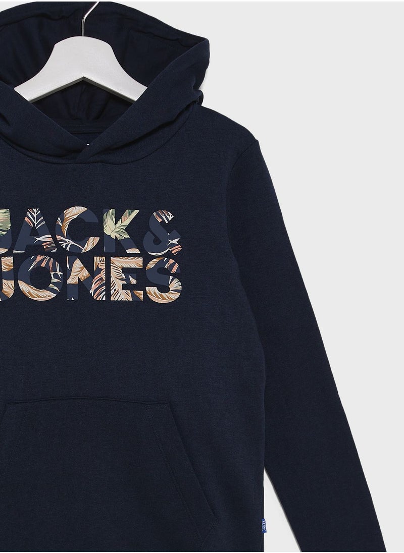 Jack & Jones Junior - Youth Logo Hoodie - Image 1