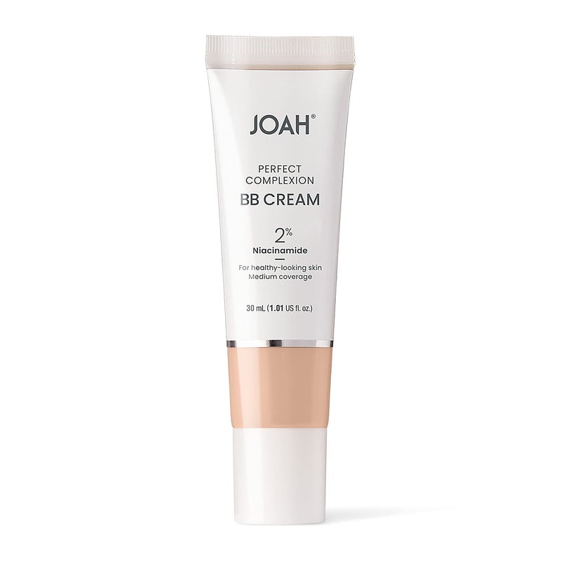 JOAH Beauty Perfect Complexion BB Cream with Hyaluronic Acid and Niaciminade, Korean Makeup with Medium Buildable Coverage, Evens Skin Tone, Lightweight, Semi Matte Finish, Fair with Cool Undertones - Image 2