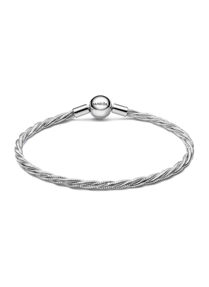 باندورا Round Pandora Clasp Twisted Snake Chain