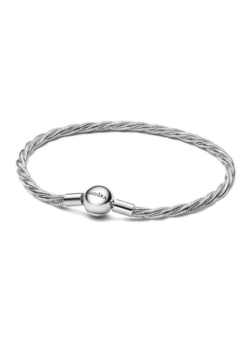 باندورا Round Pandora Clasp Twisted Snake Chain