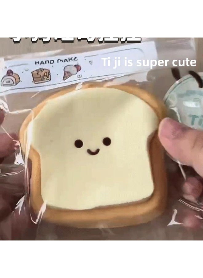 null - Liban Butter Puppy Toast Pinch Le Decompression Toy Mud Silicone Feel Water Sense Cat Claw Decompression Pinch Slow-Color:Buyer Show Collection - Image 1