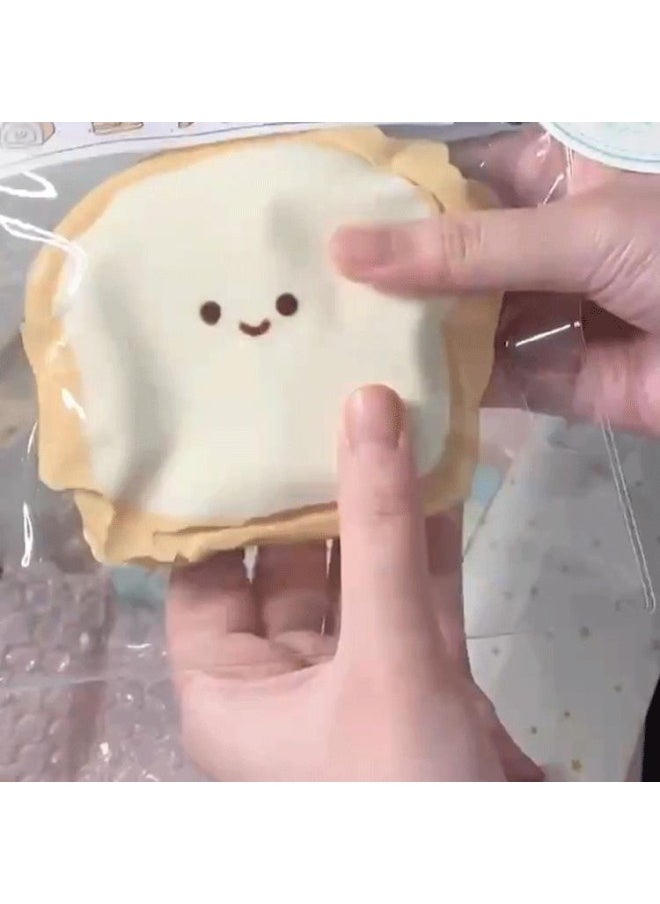 null - Liban Butter Puppy Toast Pinch Le Decompression Toy Mud Silicone Feel Water Sense Cat Claw Decompression Pinch Slow-Color:Buyer Show Collection - Image 1