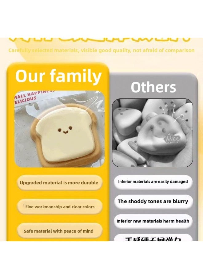 null - Liban Butter Puppy Toast Pinch Le Decompression Toy Mud Silicone Feel Water Sense Cat Claw Decompression Pinch Slow-Color:Buyer Show Collection - Image 1