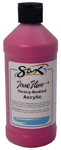 Sax True Flow Heavy Body Acrylic Paint, 1 Quart, Magenta - 409807 - Image 1