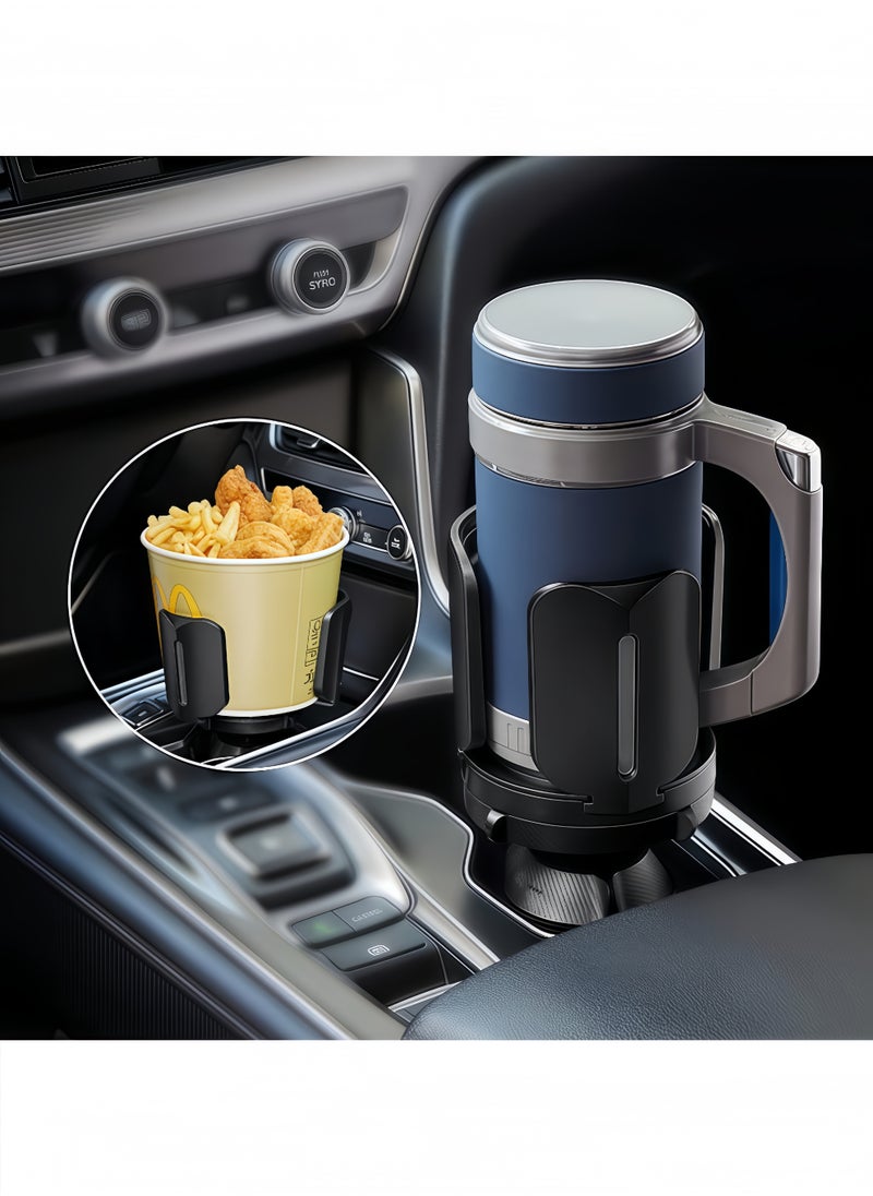 Peachjoy - Cup Holder Expander - All Purpose Cup Holder Expander with Adjustable Adapter and Holder, Compatible with 10-64 oz Large Bottles and Cups and Drinks - Image 1