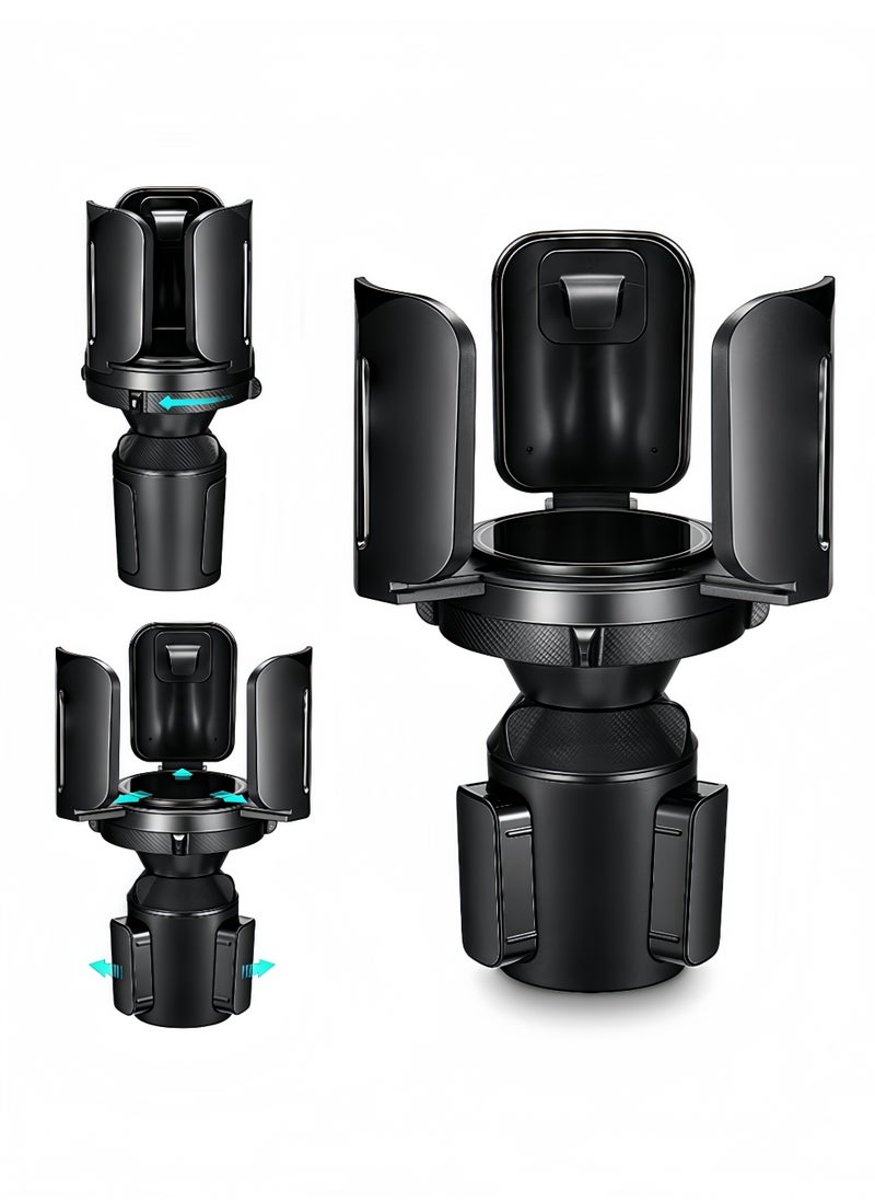 Peachjoy - Cup Holder Expander - All Purpose Cup Holder Expander with Adjustable Adapter and Holder, Compatible with 10-64 oz Large Bottles and Cups and Drinks - Image 1