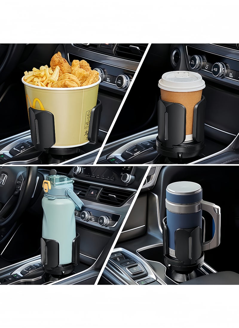 Peachjoy - Cup Holder Expander - All Purpose Cup Holder Expander with Adjustable Adapter and Holder, Compatible with 10-64 oz Large Bottles and Cups and Drinks - Image 1