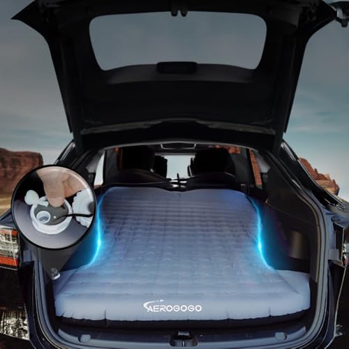 AUTOKAY Tesla Model Y Mattress Self Inflating Model Y Bed One Click to InflateDeflate Max 55Thick Backpack Size 2 Person - Image 1