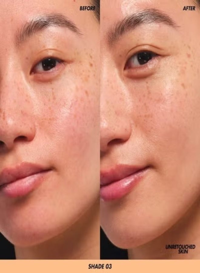 MAKE UP FOR EVER Super Boost Lightweight Moisturizing Skin Tint 30ml – Shade 03 (Fair Skin with Yellow Undertones) – Infused with Hyaluronic & Polyglutamic Acids - Image 2