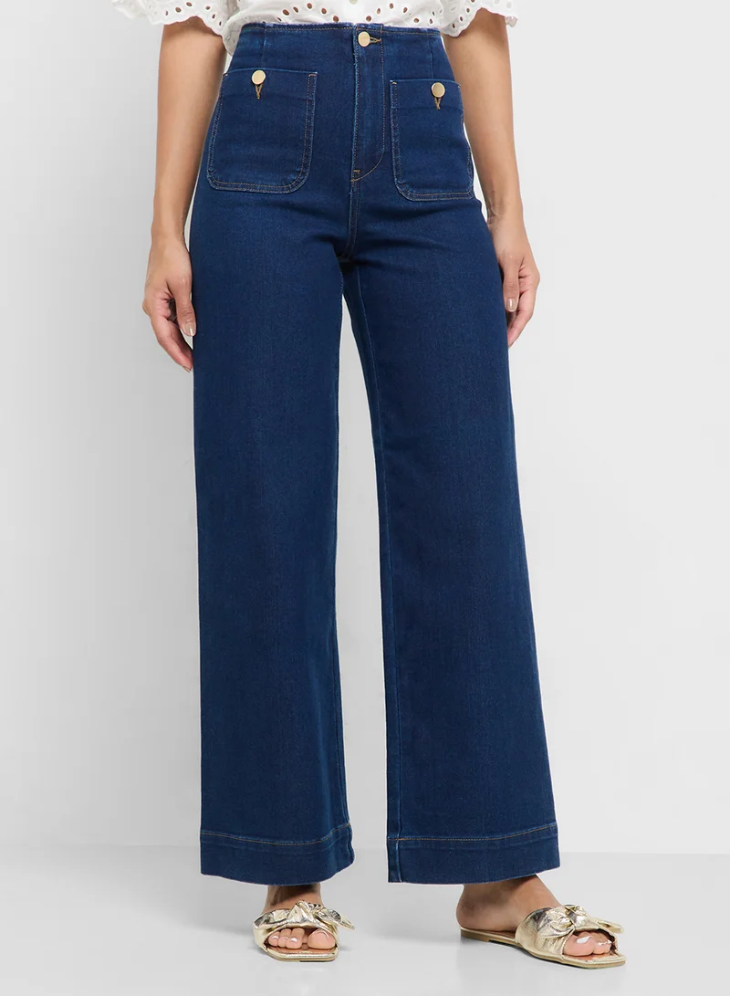 ONLY Onlmadeline High Waist Wide Leg Jeans"30
