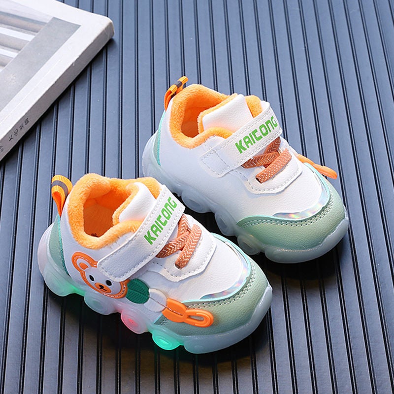 2024 cotton shoes new 0-3 years old children's sneaker soft sole non-slip men's and women's baby shoes big two cotton warm shoes - Image 3