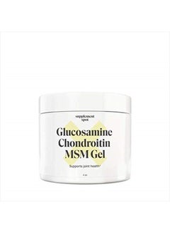 Glucosamine Chondroitin MSM Gel (4 oz), Joint Supplement w/Glucosamine, Chondroitin, MSM & Bromelain to Support Joint Health– Water-Based Joint Supplement for Women & Men