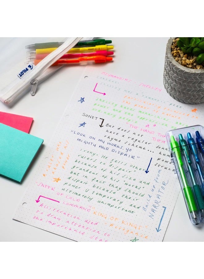 PILOT G-2 Retractable Gel Ink Rollerball Pens - 0.7mm Nib Tip - Pillow Pack Set of 3 - Red Tones Set - Image 3