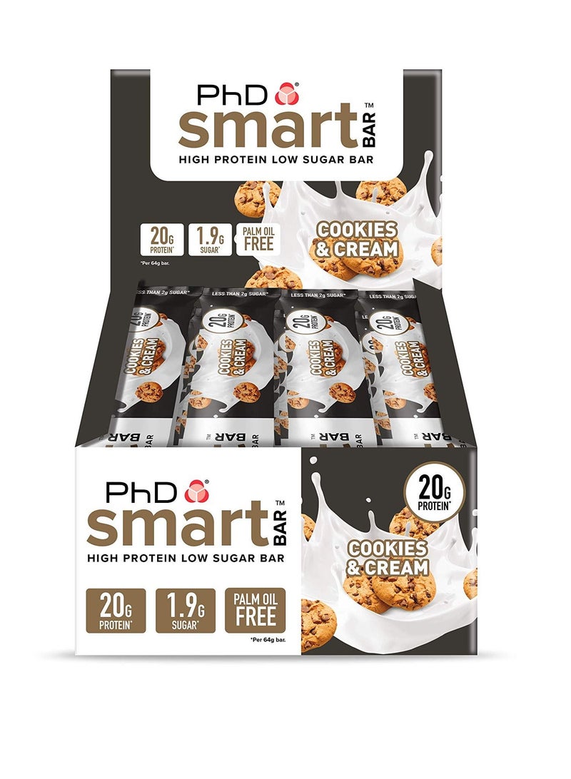 بي اتش دي سمارت بار كوكيز وكريمة 20 جم بروتين 12 بار - Image 2