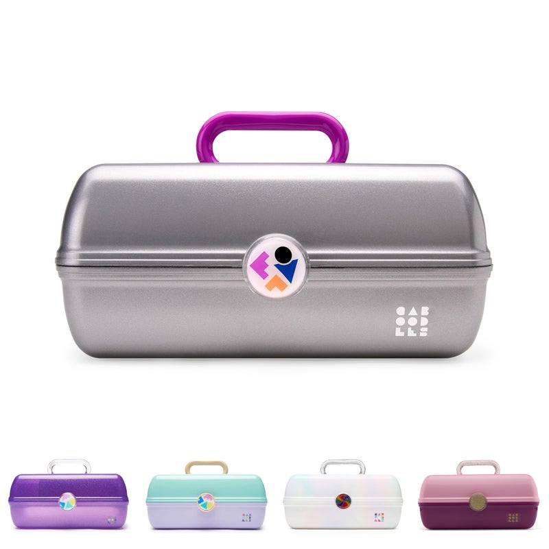 Caboodles Twilight Disco - On-The-go Girl Costmetic Organizer Make-up & Accessory Carry Case, Silver Shimmer - Image 2